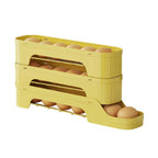 Egg Box RolloMaxx | 4-Tier Egg Organizer | Space-Saving & Self-Rolling | Transparent Design