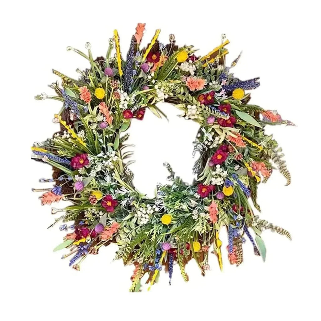 Handmade Floral Door Wreath for Indoor and Outdoor