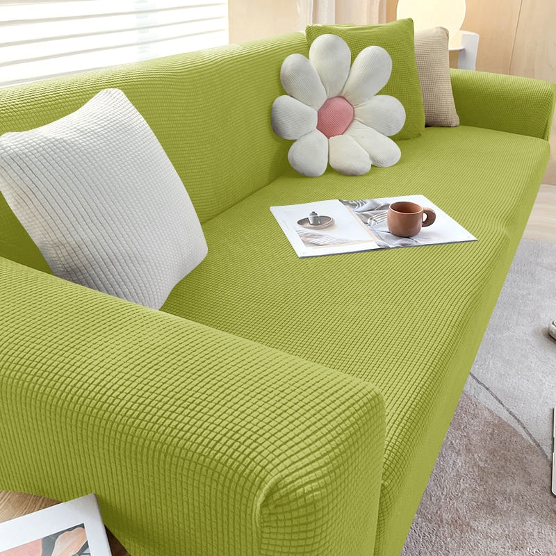 Stretchy Sofa Slipcover, Non-Slip Fit For 1 To 4 Seat Couches, Machine Washable