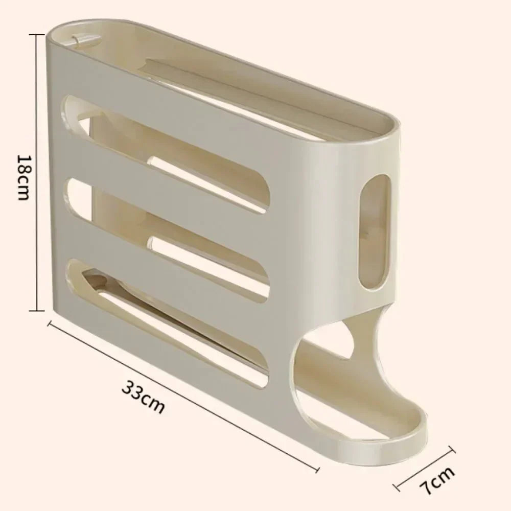 Distributeur automatique d’œufs à 4 niveaux pour organiser le réfrigérateur - Fioriscas