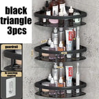 VelaGrip Corner Bath Shelf, Aluminum Wall-Mount Bathroom Storage
