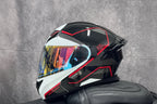 Motorcycle Helmet, Modular Flip-Up Design With Twin-Lens Shield, DOT Certified