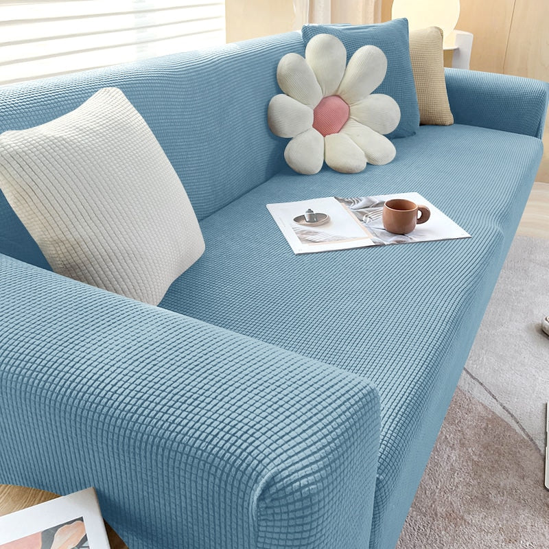 Stretchy Sofa Slipcover, Non-Slip Fit For 1 To 4 Seat Couches, Machine Washable
