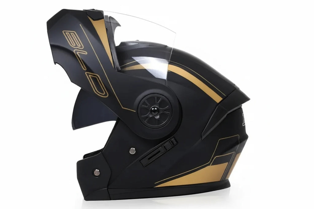 Aufklappbarer modularer Motorradhelm für komfortables Pendeln | Fioriscas