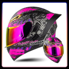 Modular Full-Face Motorcycle Helmet with Dual Visor | Fioriscas