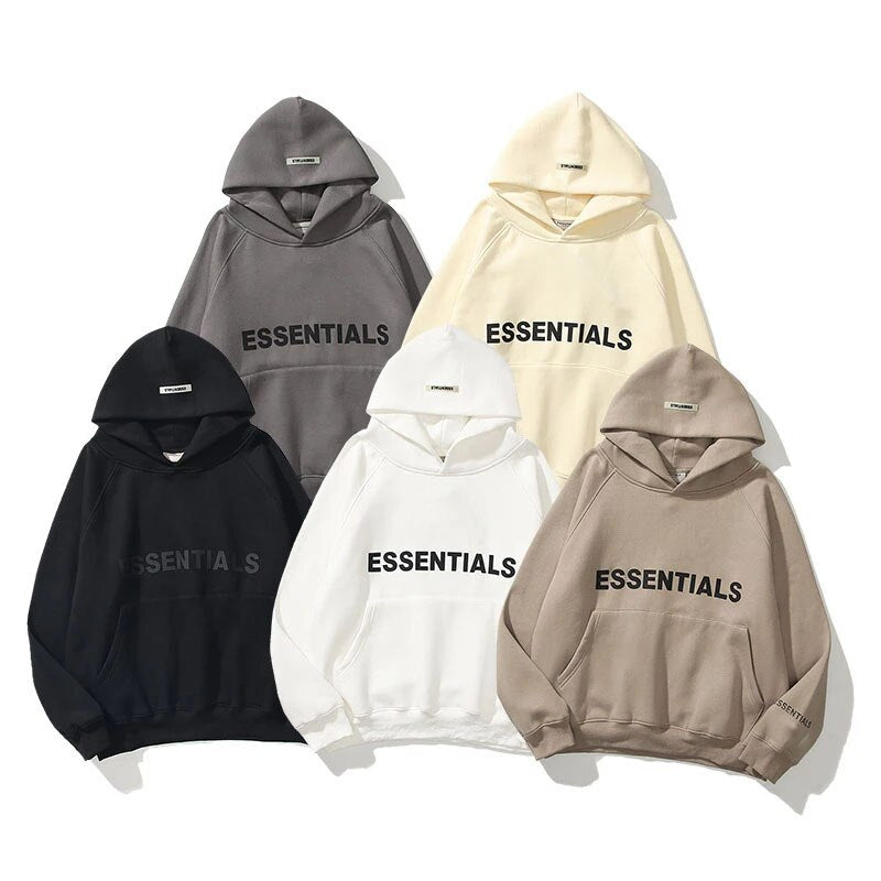 Essentials | Fear of God | Vetoketjullinen huppari kengurutaskulla