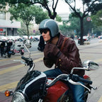 バイク用オープンフェイスハーフヘルメット、ABSシェル、DOTおよびECE認証