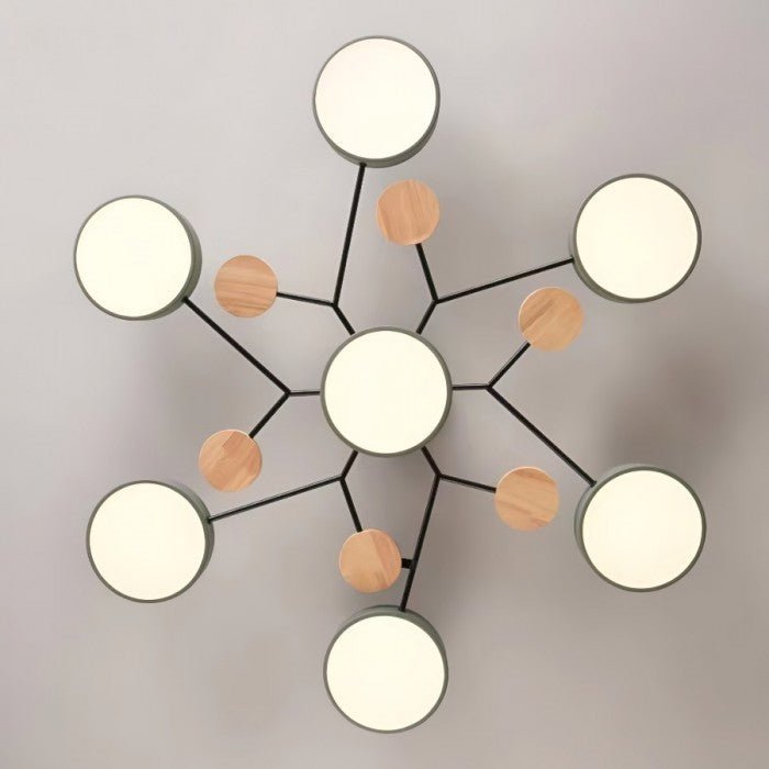 Pohjoismaistyylinen energiatehokas oksakuvioinen LED-kattovalaisin moderniin sisustukseen | Fioriscas