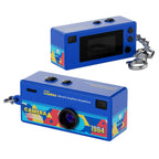 Câmara retro de porta-chaves 1080P com sensor CCD, flash integrado e suporte para MicroSD de 128GB | Fioriscas