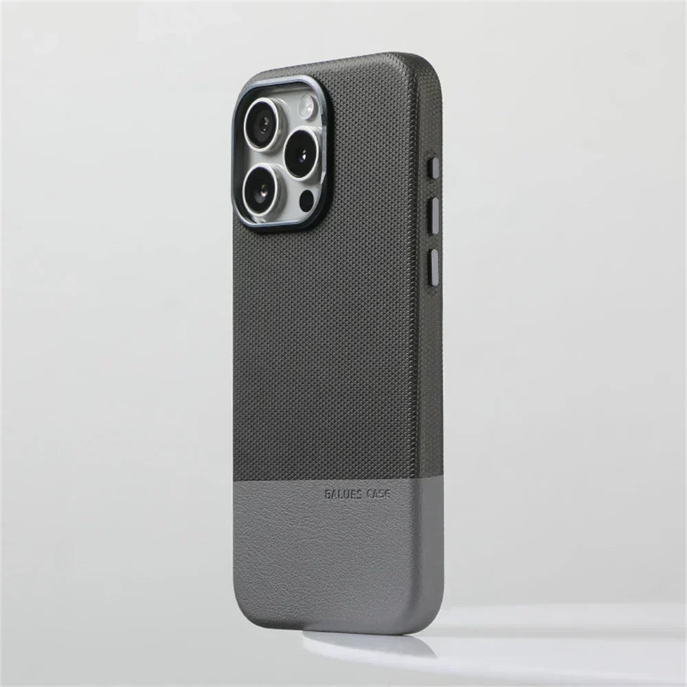 Slim pouzdro na iPhone s dvojitou texturou a MagSafe, Stealth Guard