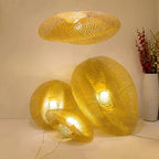 Hanglamp van bamboe, Marisol-kroonluchtercollectie, 5 formaten