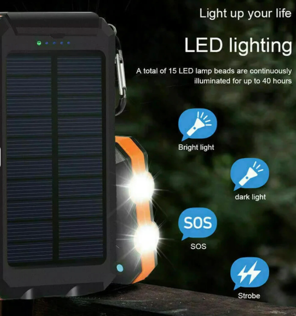 Power bank solare impermeabile SolarCharge Elite da viaggio