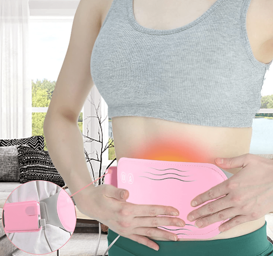 Ceinture chauffante électrique pour le ventre avec chaleur et vibrations - Fioriscas