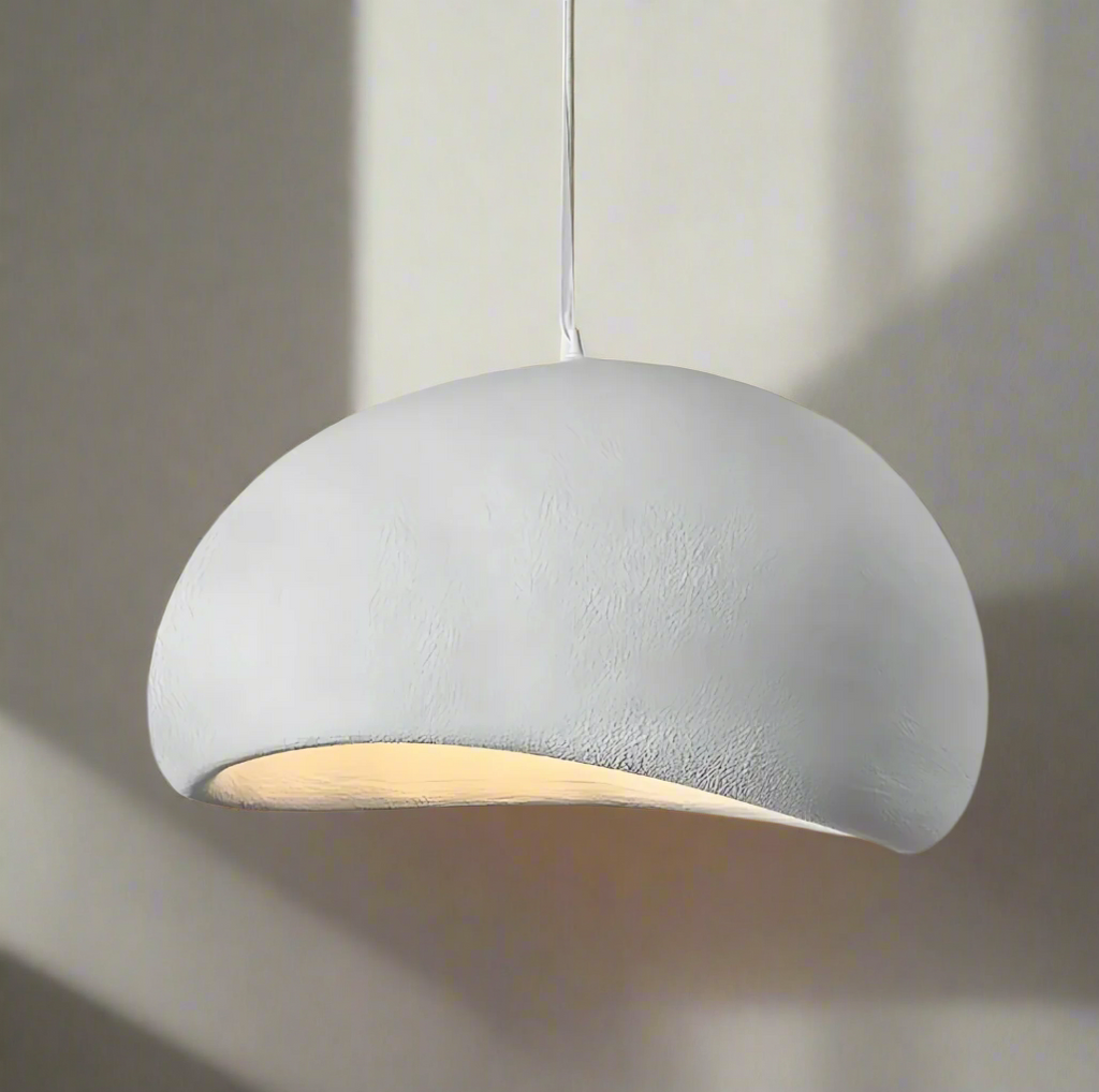 Lampada a sospensione a ciotola in stile Wabi Sabi, plafoniera LED regolabile