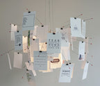 Ingo Maurer Zettel'z 6 Pendant | Personalizable Paper Chandelier, DIY Hanging Note Fixture