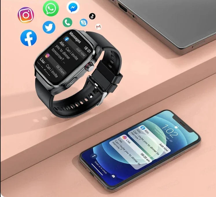 NexaPulse älykello, Bluetooth-kuntoseurain AMOLED-näytöllä