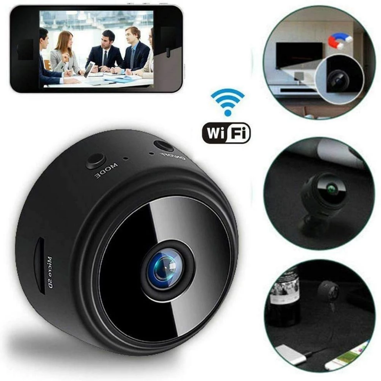 Mini-wifi-beveiligingscamera met 1080p HD, nachtzicht en audio