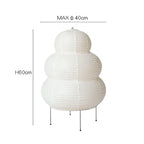 Hikari Rice Paper Desk Lamp, LED With 3-Level Dimmer