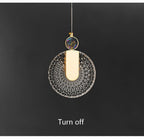Aurelia-hanglamp, goudkleurige kristalafwerking, instelbare wittint-optie