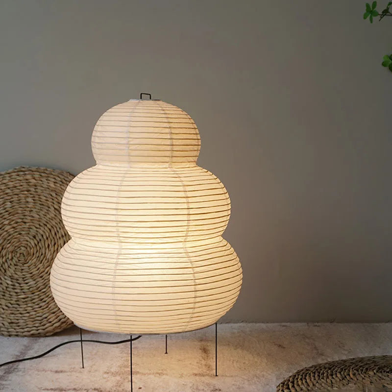 Hikari Rice Paper Desk Lamp, LED With 3-Level Dimmer