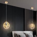 Aurelia-hanglamp, goudkleurige kristalafwerking, instelbare wittint-optie