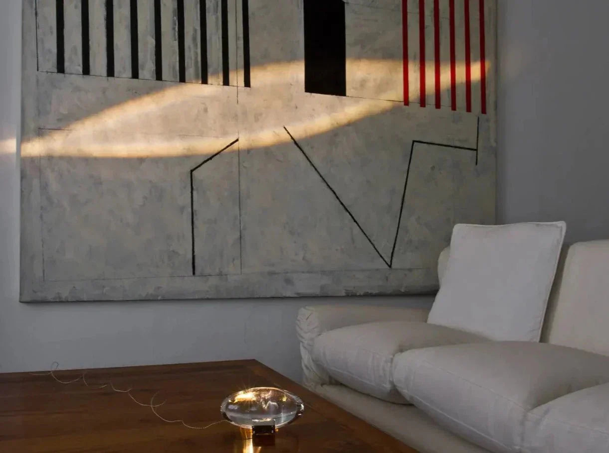 Solara Crystal Table Lamp With Built-In Star Projector