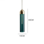 Suspension en verre Liora avec finition en métal poli