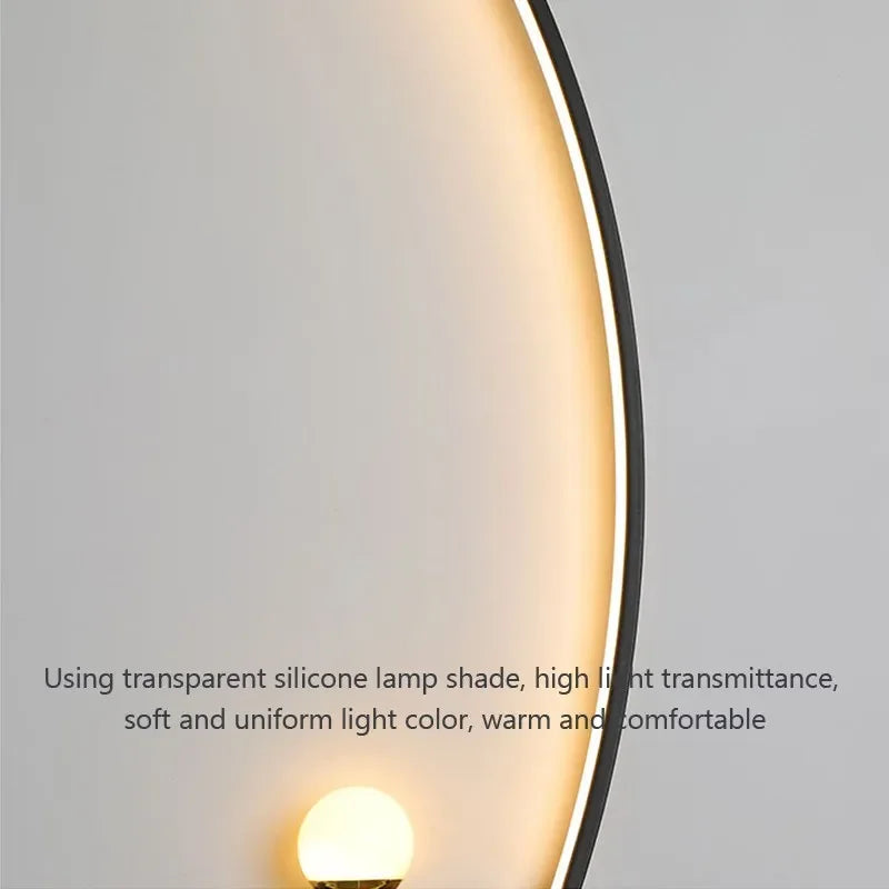 Applique da parete, AstraGlow oro e nero a strisce con LED, dimmerabile per interni ed esterni
