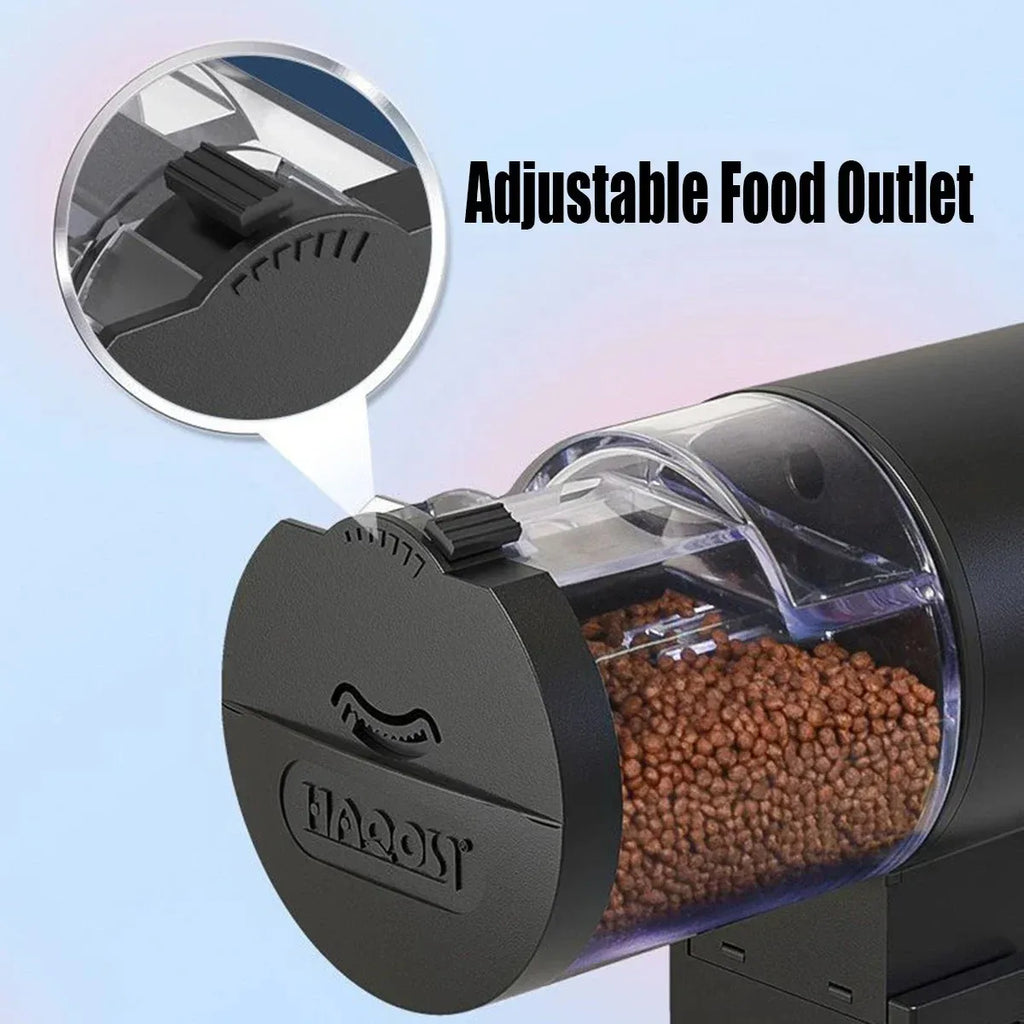 Alimentador automático para tartarugas e peixes, com temporizador programável, compartimento estanque IP66 e capacidade de 100ml | Fioriscas
