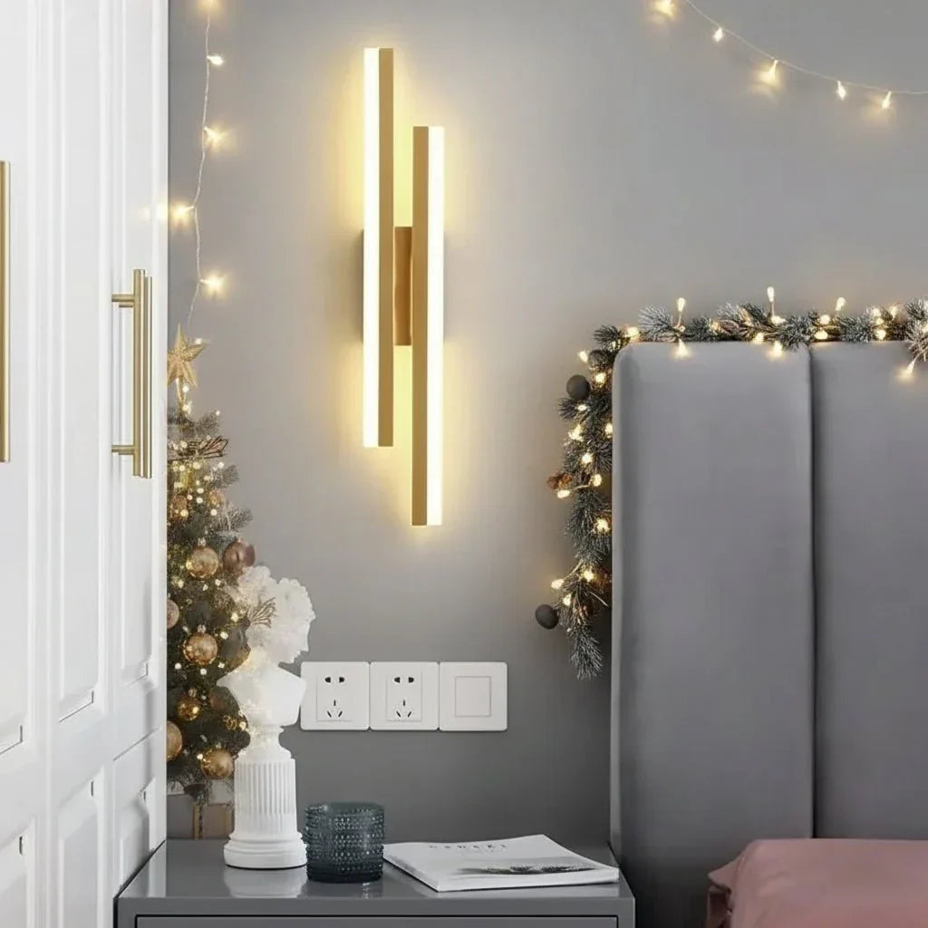 Moderni LED-seinävalaisin, jossa on 3 värilämpötilaa - Fioriscas