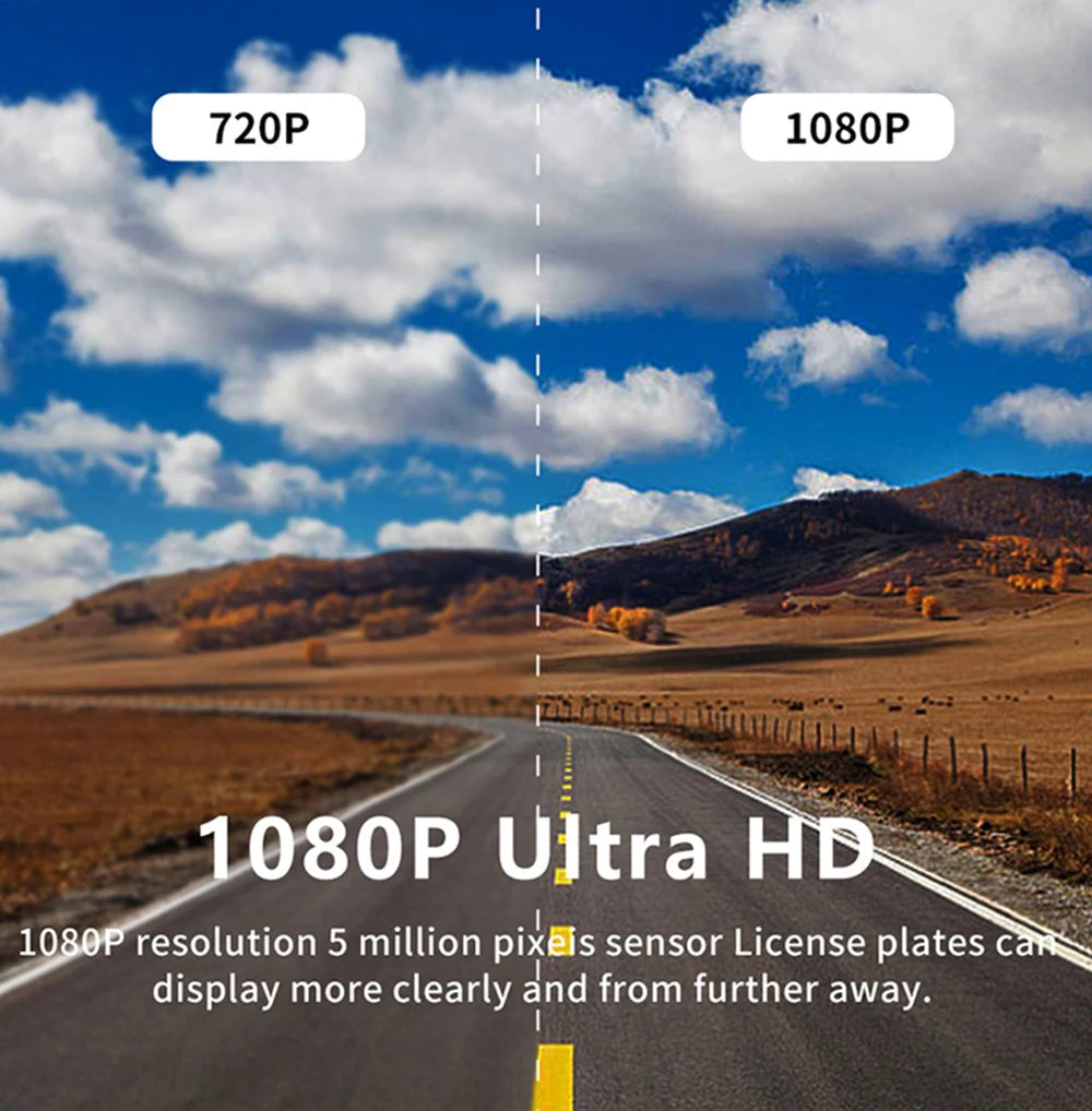 1080P-Dashcam mit zwei Objektiven und Front- sowie Innenraumansicht, NovaSight DuoCam