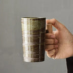 TerraNord Latte Mugs, Nordic Earth Tones, Stoneware, 4 Colors