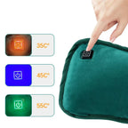 Nahřívací podložka, přenosný ohřívač s dobíjením přes USB, světle šedý nebo zelený, CozyGlow
