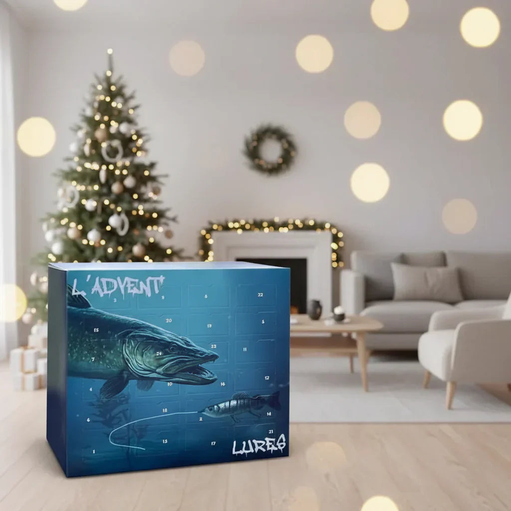 Advent Calendar 2025 for Anglers with 24 Unique Lures - Fioriscas