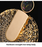 Aurelia-hanglamp, goudkleurige kristalafwerking, instelbare wittint-optie