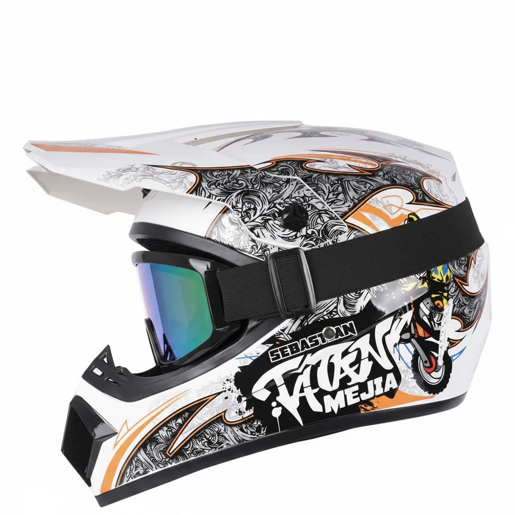 Κράνος motocross πλήρους κάλυψης με πιστοποίηση DOT και ECE | Fioriscas
