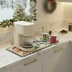 Kerstkeukenmat voor drogen & decoratieve doeleinden - Fioriscas