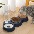 3-in-1-Futterstation mit Trinkspender und erhöhtem Napf - Fioriscas