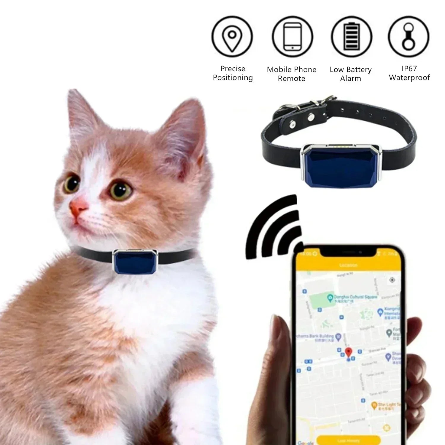LumaTrace Mini GPS-seurantalaite lemmikeille, matkatavaroille ja ajoneuvoille
