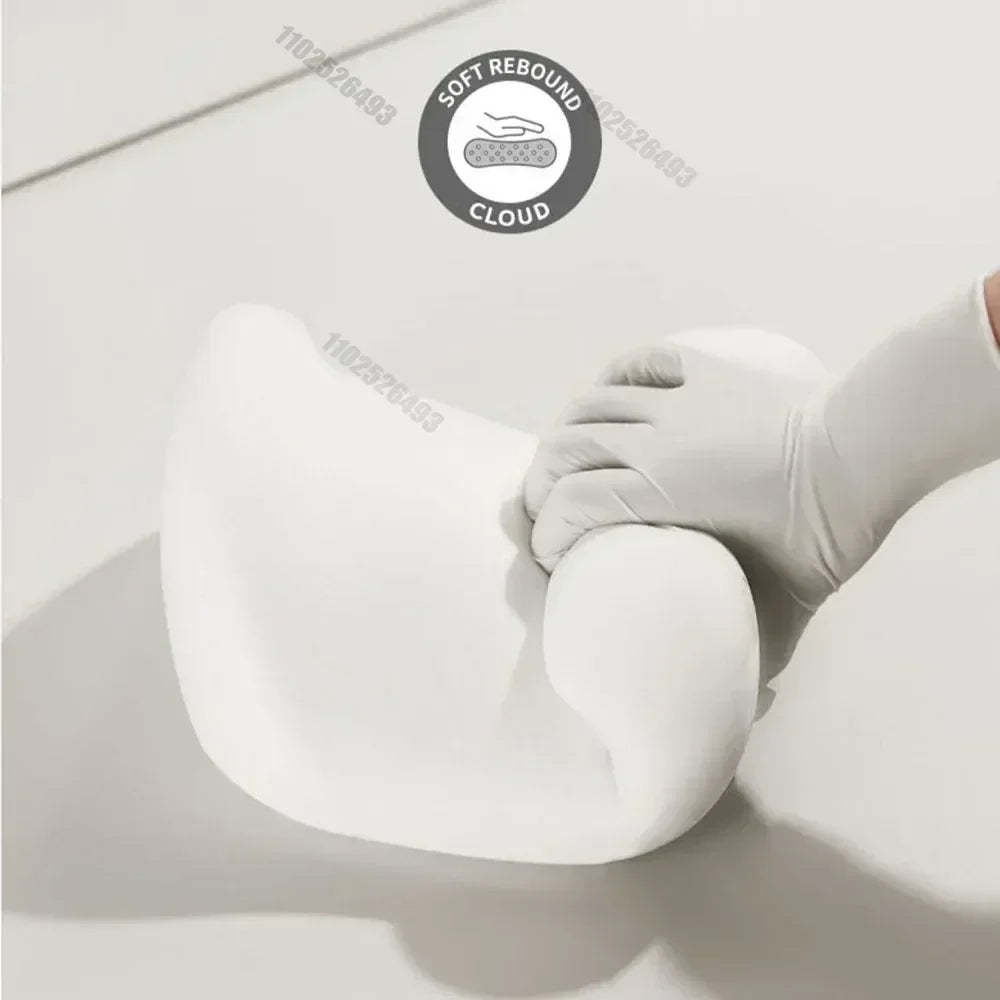 Almofada lombar ergonómica de espuma viscoelástica para carros, cadeiras e camas, com capa amovível | Fioriscas