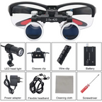 Advanced 5W LED Dental Loupes with Dual Magnification and Adjustable Headlight