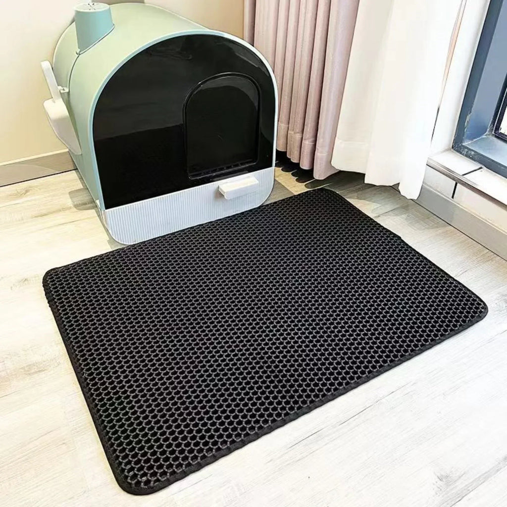 Tapete para areia Ultra-Shield de camada dupla, impermeável e resistente, para proteção do chão contra animais de estimação | Fioriscas