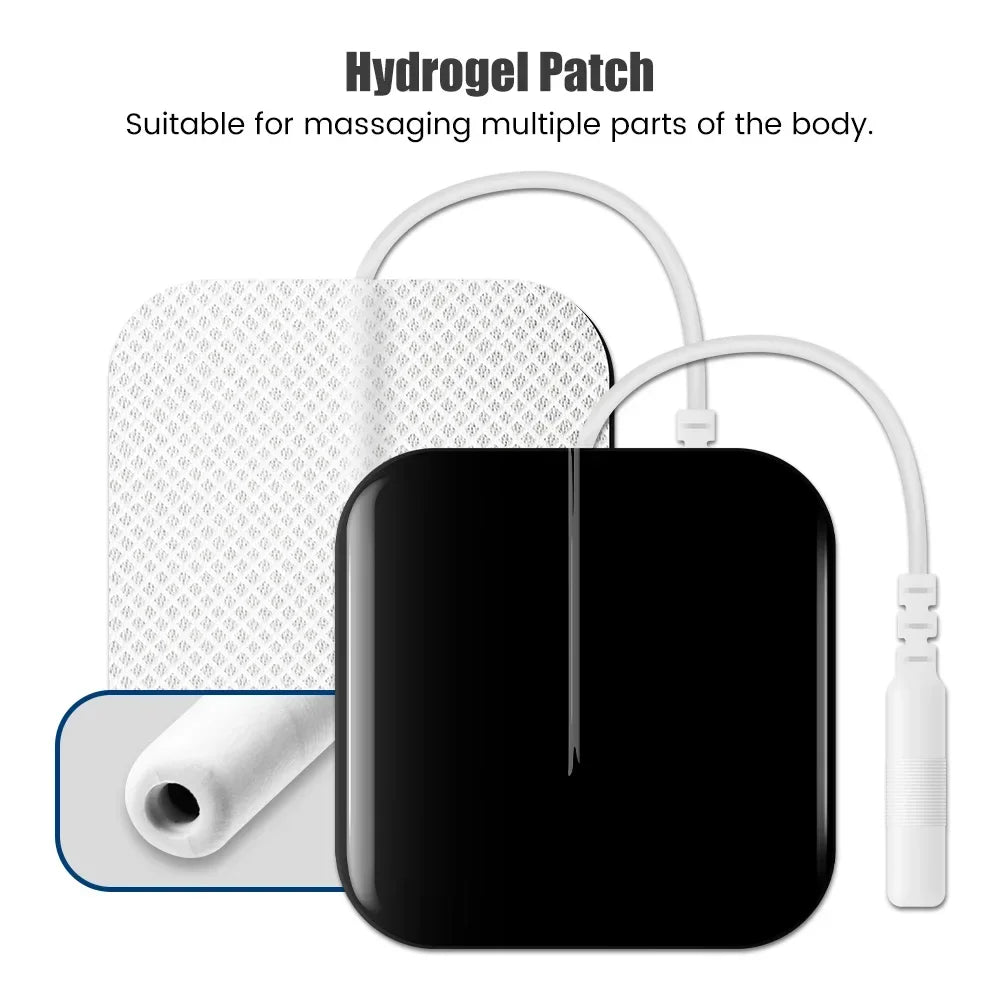 Dual-Channel TENS EMS Muscle Stimulator With 4 Electrode Pads