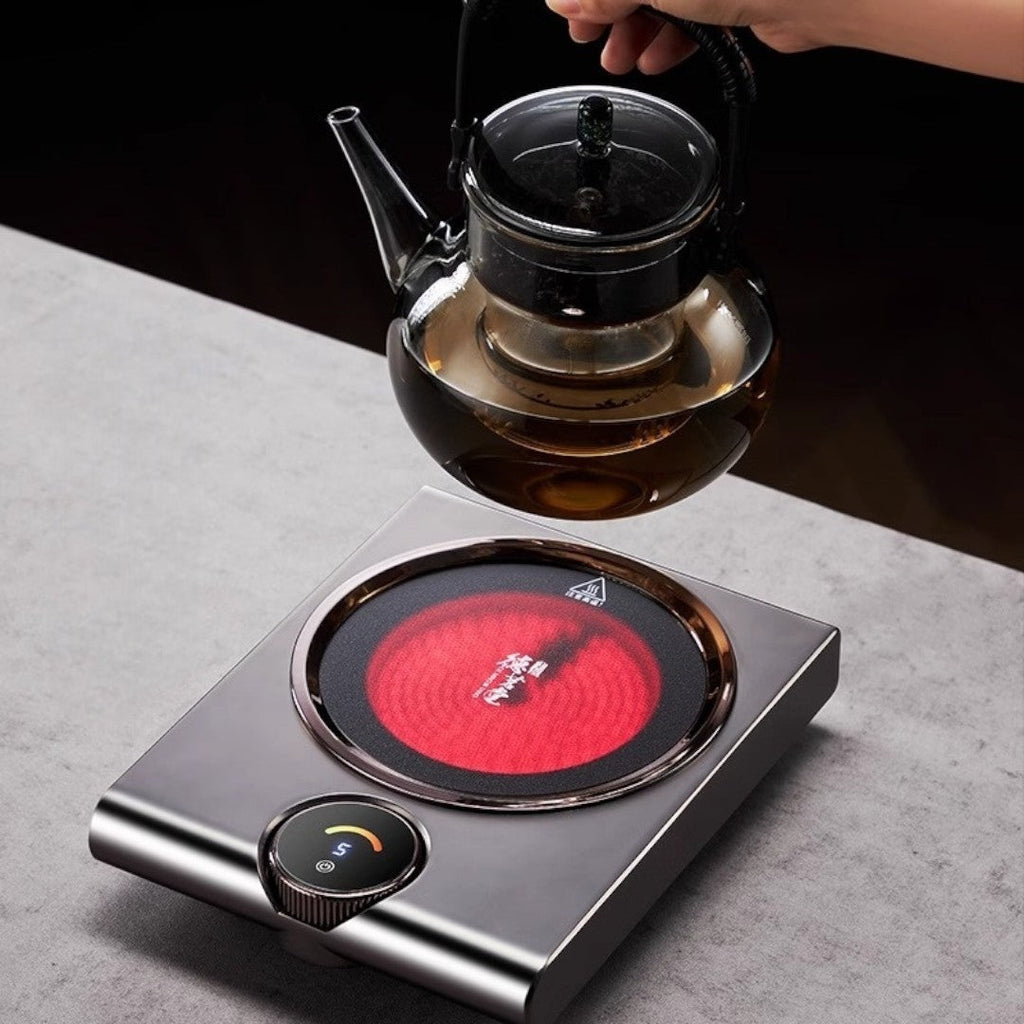 SerenoHeat 1000Wセラミックホットプレート 炭火風の加熱再現、紅茶愛好家向け | Fioriscas