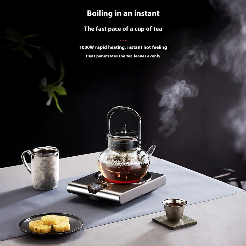 SerenoHeat 1000Wセラミックホットプレート 炭火風の加熱再現、紅茶愛好家向け | Fioriscas