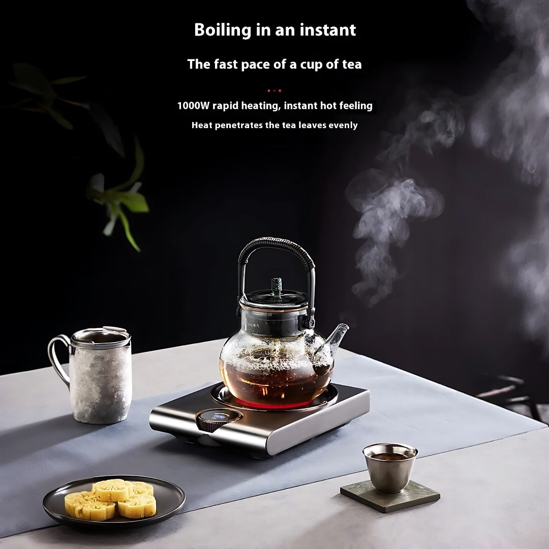 SerenoHeat 1000Wセラミックホットプレート 炭火風の加熱再現、紅茶愛好家向け | Fioriscas