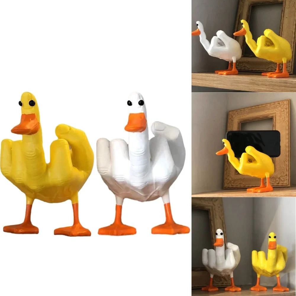 Marvento Resin Duck Figurine for Indoor & Outdoor Display, 6.1 In