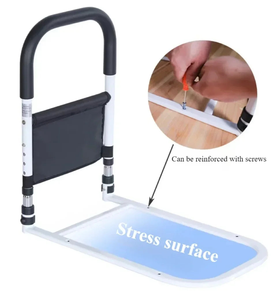 SolaceEase Adjustable Bed Safety Rail For Easier In-And-Out Transfers
