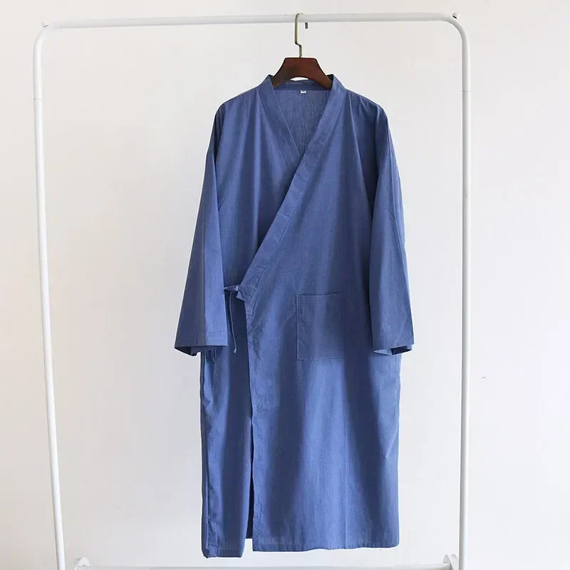 Nadirloft-kimono-badekåbe i bomuld, 2024-udgave til mænd