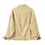Harborline denim damesjack met knoopsluiting aan de voorkant, comfortabele pasvorm voor elke dag